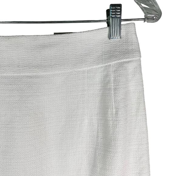 Banana Republic Skirt White Pencil Lined 4 Textured New - Picture 5 of 11